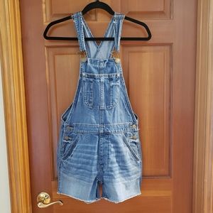 American Eagle Short Jean Overalls